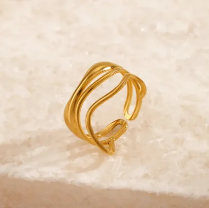 Water Ripple Open Ring